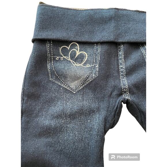 NWT Sacred Threads One Size Jean Jeggings Stretchy, Comfortable, Wide Waistband - Picture 4 of 4